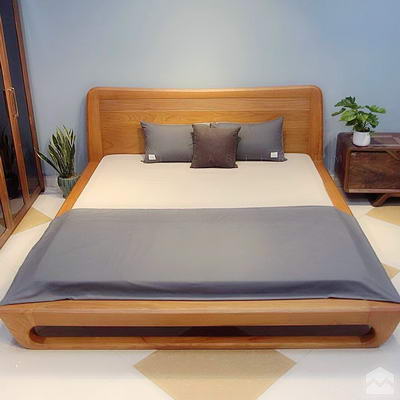 Giường Ngủ kiểu Nhật gỗ Bên (1m6x2m)